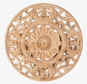 Дървен Орнамент за Декорации, дървена апликация за мебели