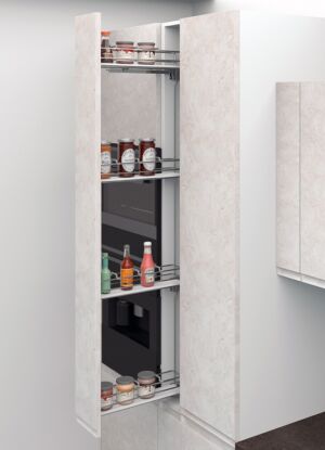 ВЕРТИКАЛНА КОЛОНА ЗА БУТИЛКИ H165СМ ПЛАВНО ЗАТВАРЯНЕ