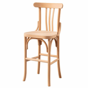 дървен стол за бар в старинен стил