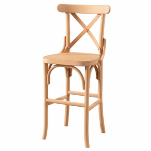 дървен стол за бар в старинен стил