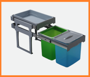 Кош с полица за вграждане в кухня