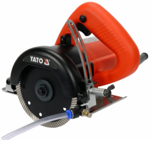 Ръчен циркуляр за камък и плочки, YATO, сухо / мокро, Ф 125 мм, 1400 W