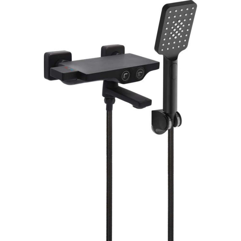 Термостатен смесител за душ / вана със слушалка FALA NOIR 2