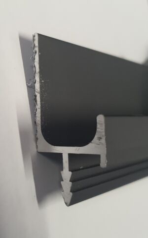 Кант Дръжка за Кухни в Черен Мат