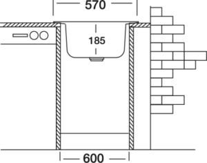 Мивка за вграждане модел EX 327