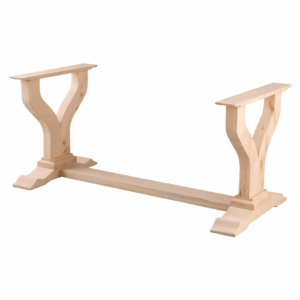 Дървен Крак Кръгъл Конус за Маса, Шкаф, Гардероб, Мебели