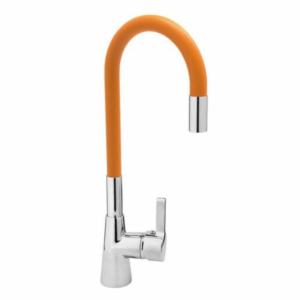 Кухненски смесител с гъвкава лебедка (чучур) FALA, оранжев Кухненски смесител с гъвкава лебедка (чучур) FALA, оранжев