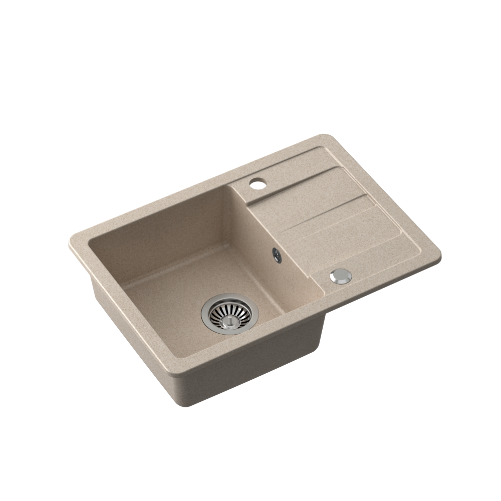 Еднокоритни Гранитни Мивки за Вграждане в цвят Черен, Сив, Беж - Image 2