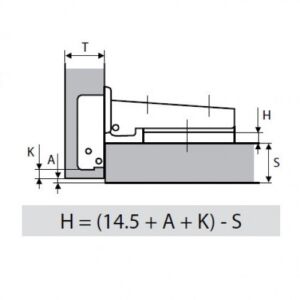 Панта с амортисьор клипс - ниско рамо GTV