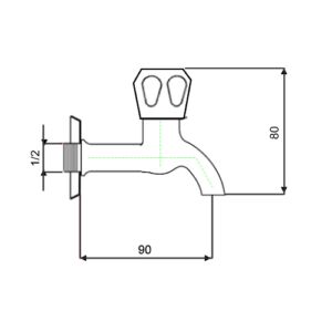 Канелка 1/2 модел FK006