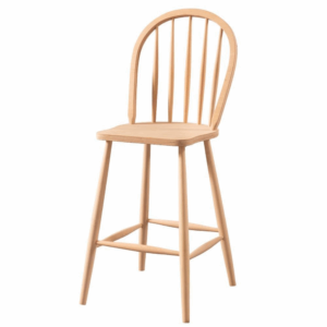 дървен стол за бар в старинен стил