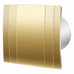 Дизайнерски вентилатор с двигател на лагери и обратна клапа BLAUBERG QUATRO Ф125 (Месинг)