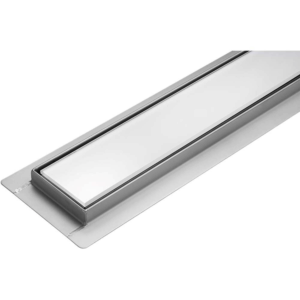 Линеен сифон с бяла стъклена решетка FALA WET&DRY, 600 мм