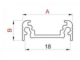 Алумиев Led профил СЪРФЕЙС - ЧЕРЕН МАТ