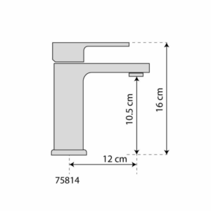 Смесител за мивка FALA RETRO BLACK 3