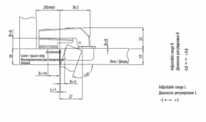 ПАНТА GTV Ф35 (+90`) УСПОРЕДНА КЪСА