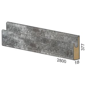 377 мм панел MDF вкопана дръжка – S 164 Премиум бронз