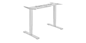 Двумоторно електрическо бюро Sit-Stand (рамка)- Бяло