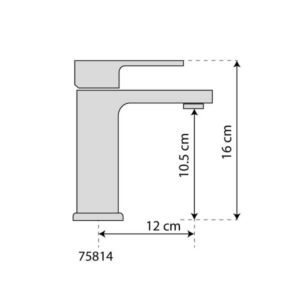 Смесител за мивка FALA RETRO BLACK 3