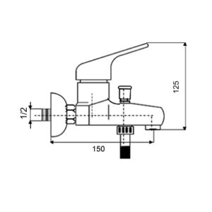 Смесител Душ за Баня модел DA 101
