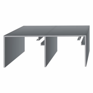 Горна релса за механизъм за плъзгаща Врата - Алумин