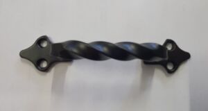 Мебелна Дръжка в Старинен Стил - Черен Мат