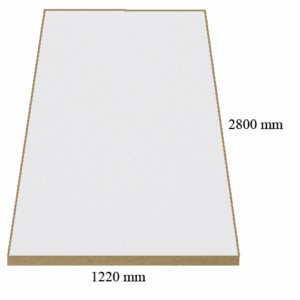 483 Супер бяла перла (сдф) гланц - 18 мм МДФ с ПВЦ покритие