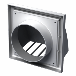 Решетка с наклон и клапа за въздуховоди PVC MV122V - ф125 ММ