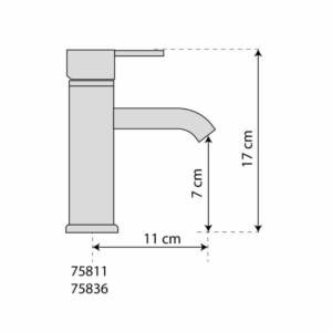 Смесител за мивка FALA RETRO BRONZE 2