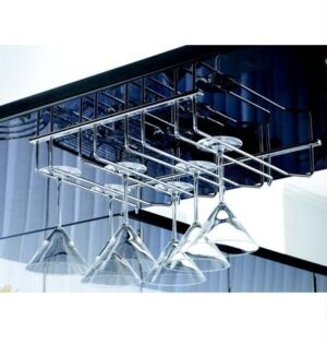 поставка за чаши над бар плот на четири реда