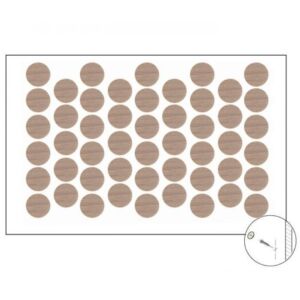 Самозалепваща тапа за покриване на винт Орех Антик