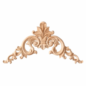 Дървен Орнамент за Декорации, дървена апликация за мебели