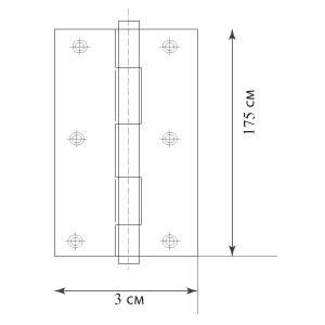 Клавирна панта за мебели с дължина 175см.