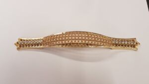 Мебелна Дръжка Златна с Кристал