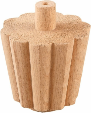 Дървен Крак Кръгъл Конус за Маса, Шкаф, Гардероб, Мебели