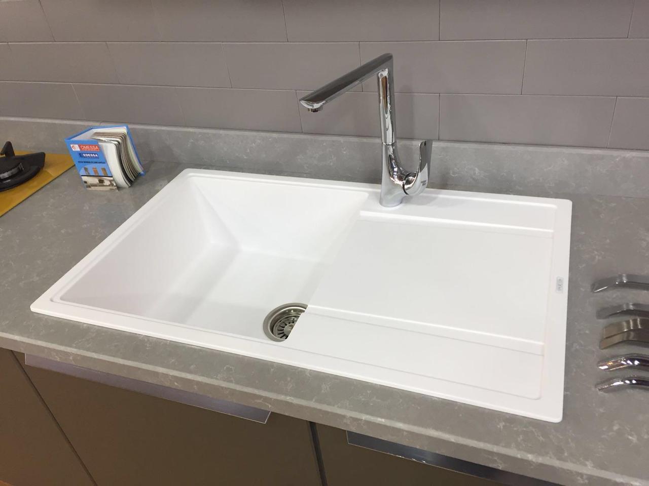 Гранитни Мивки за Кухня в цвят Бял, Черен, Сив, Беж/Крем, Тъмно Сив - Image 3