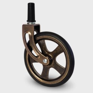 колелце Въртящо Антик Ф105/h121 мм/30 kg с Шпилка 14