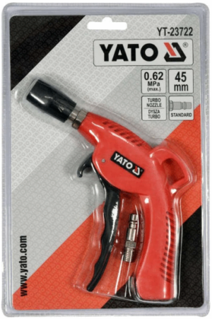 Пистолет за въздух с турбо дюза, YATO, 6.2 bar