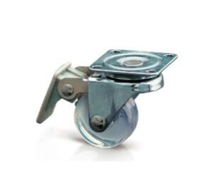 Мебелно колелце Ф 35 мм силиконово СЪС спирачка