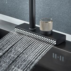 Смесител за Кухня многофункционален в Черен мат