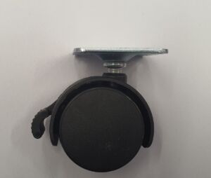 колелце Въртящо със Спирачка Ф40/h55 мм/15 kg с ПЛАНКА 42 x 42