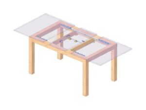 Механизъм за разтегателна маса