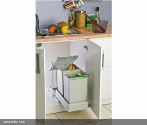 Кухненски кош за вграждане 21550 Сив