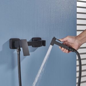 Смесители за баня биде хигиенен душ Черен Мат