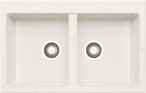 Кухненски Мивки от Гранит с две корита в цвят Бял, Беж, Сив, Черен.