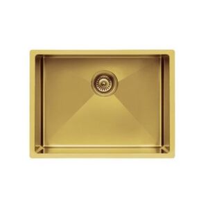 Кухненска мивка от неръждаема стомана в злато