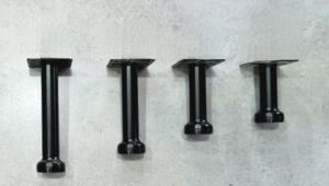 Mетален Дизайнерски Крака за Мебели, Шкафове в Цвят Черен с реглаж "TABA"