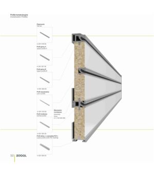 Алуминиеви Профили среден за стенна система модел nr 03100405