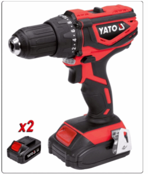 Акумулаторен винтоверт YATO 82784, 18 V, 2 x 3.0 Ah