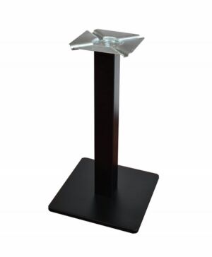 Централен Крак за Маса с квадратна основа в Черен Мат